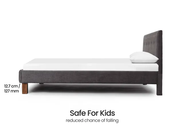 Soho Upholstered Single Bed with 4 Inches Mattress